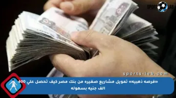 «فرصة ذهبية» تمويل مشاريع صغيرة من بنك مصر كيف تحصل على 400 ألف جنيه بسهولة